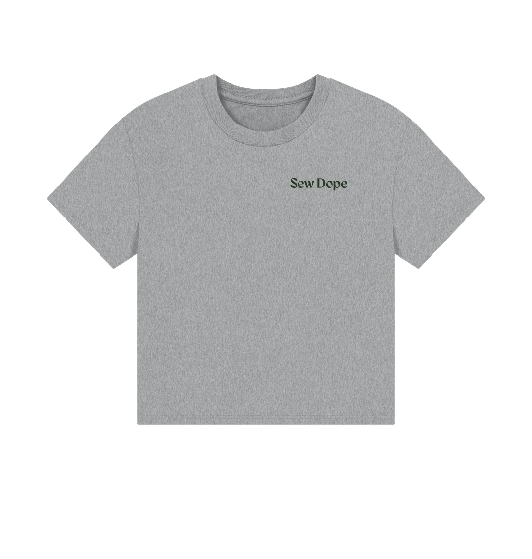 Athletic Grey Essential Organic Cotton Boxy Tee