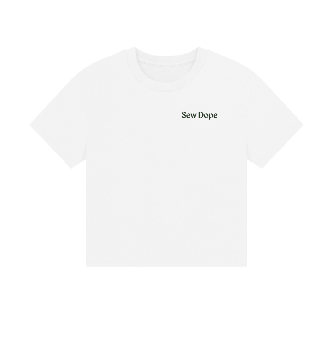 White Essential Organic Cotton Boxy Tee