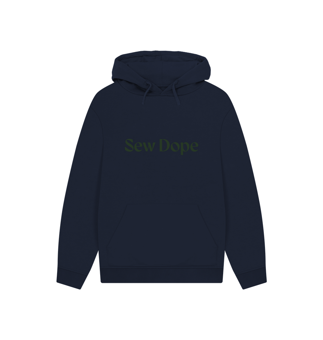 Navy Printed Hoody Front